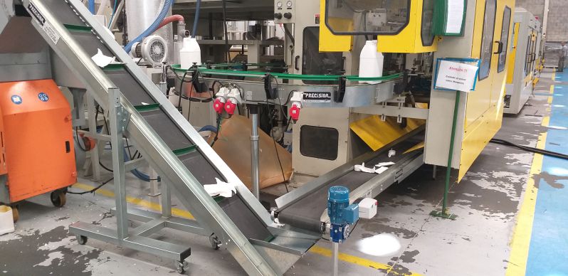 esteira coletor de rebarbas